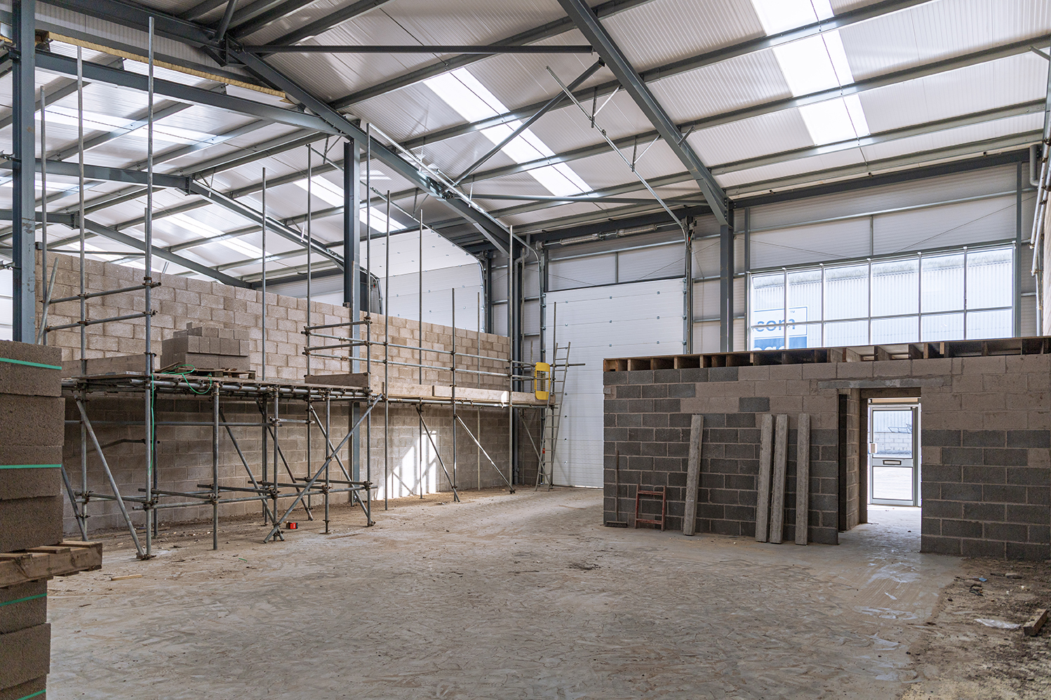 Internal image of industrial unit to show what a bridging loan can be used for.